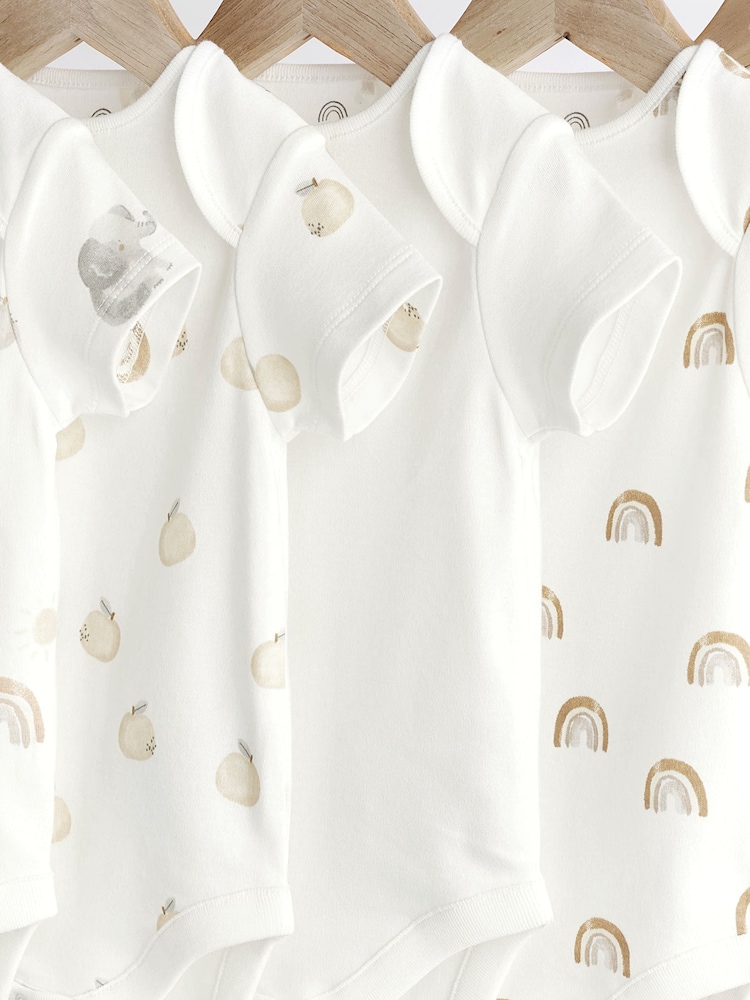 Personnage blanc - Bébé 100% Coton Bodies 5 Lot - Image 3 of 7