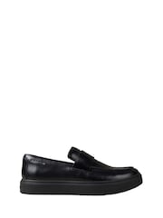 Calvin Klein Black Leather Hybrid Cupsole Loafers - Image 2 of 8