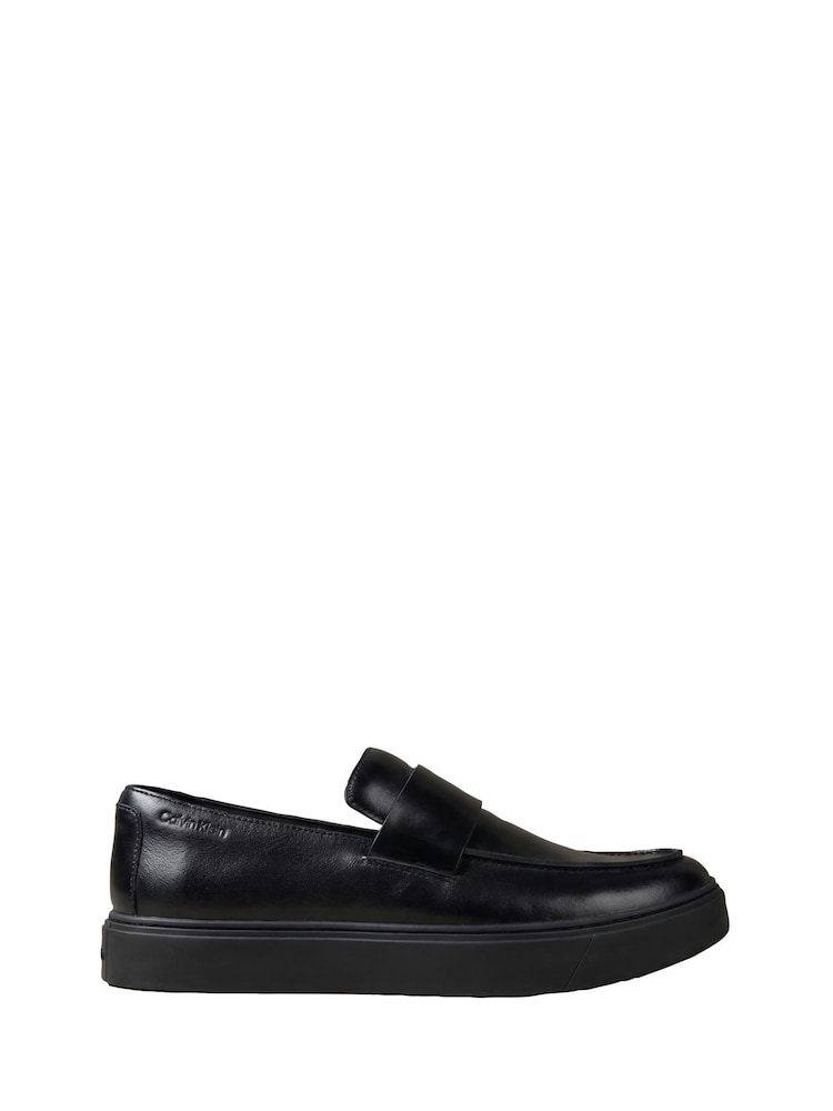 Calvin Klein Black Leather Hybrid Cupsole Loafers - Image 2 of 8 Calvin Klein Black Leather Hybrid Cupsole Loafers - Image 2 of 8