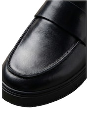 Calvin Klein Black Leather Hybrid Cupsole Loafers - Image 7 of 8