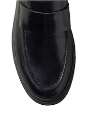 Calvin Klein Black Leather Hybrid Cupsole Loafers - Image 8 of 8