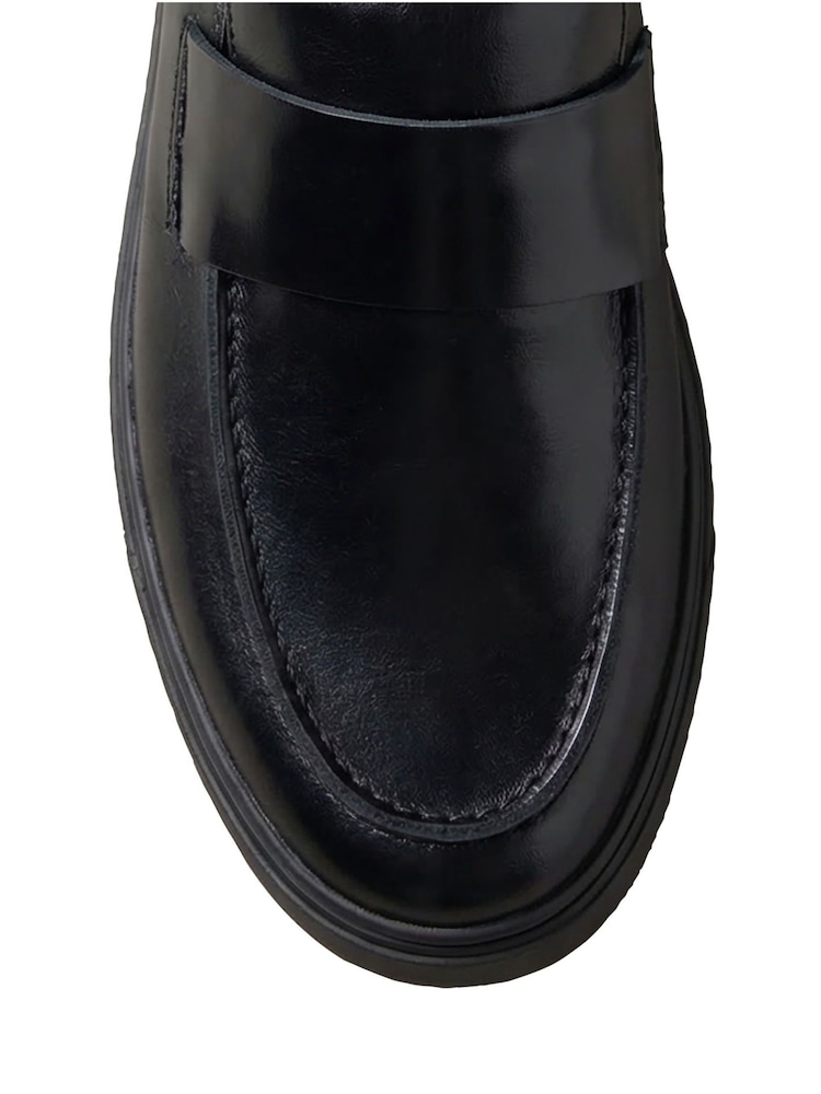 Calvin Klein Black Leather Hybrid Cupsole Loafers - Image 8 of 8 Calvin Klein Black Leather Hybrid Cupsole Loafers - Image 8 of 8