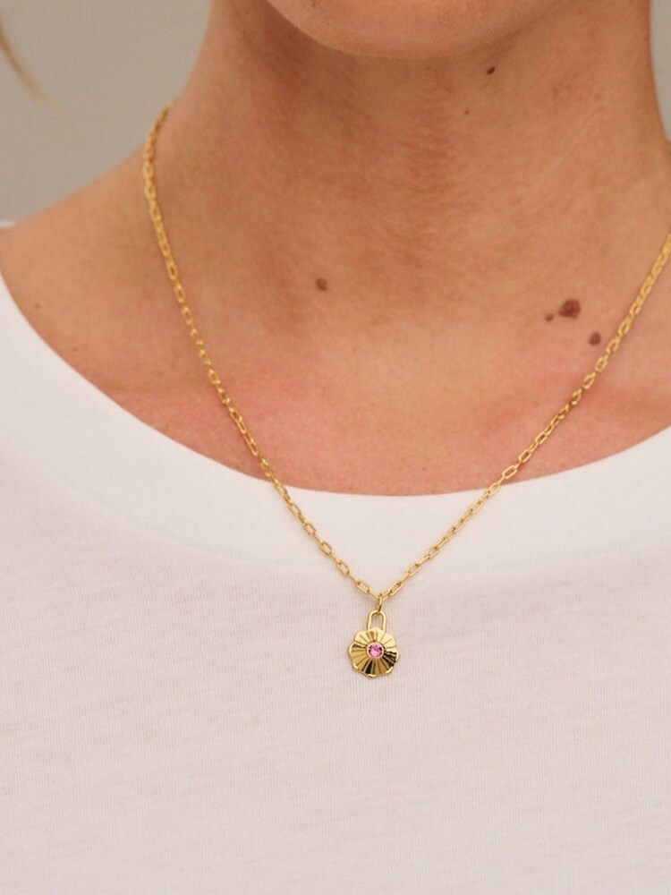 Orelia London Plated Birth Disc Necklace - Image 2 of 2