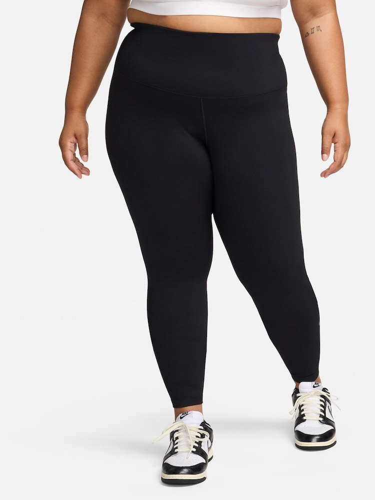 Nike Black Curve Dri-FIT One High Waisted Leggings - Image 1 of 9