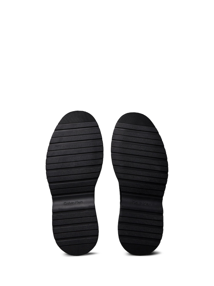Calvin Klein Black Leather Lug Chelsea Boots - Image 6 of 6 Calvin Klein Black Leather Lug Chelsea Boots - Image 6 of 6
