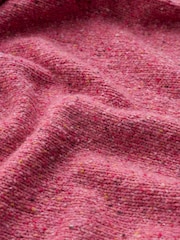 Seasalt Cornwall Pink Dawson Pick V-Neck Wool Blend Jumper - Image 5 of 5
