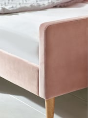 Opulent Velvet Blush Pink Kids Rainbow Upholstered Daybed - Image 3 of 7