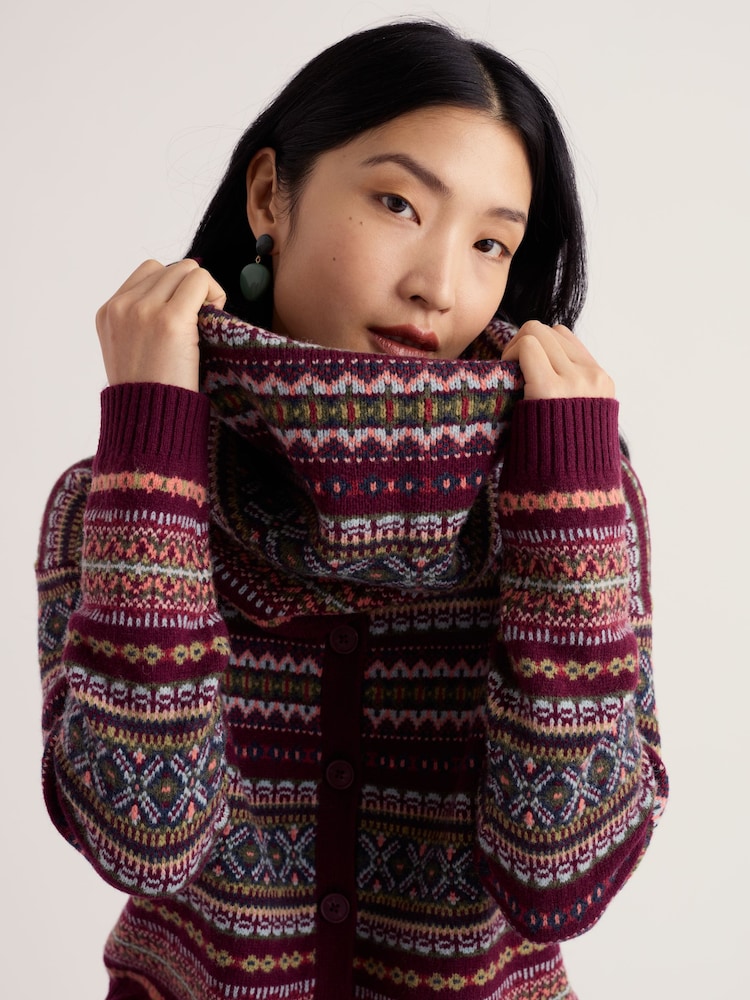 Seasalt Cornwall Purple Falling Light Snood Scarves - Image 1 of 5