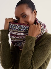 Seasalt Cornwall Purple Falling Light Snood Scarves - Image 2 of 5