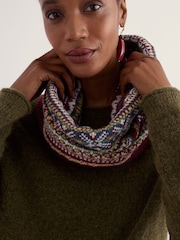 Seasalt Cornwall Purple Falling Light Snood Scarves - Image 3 of 5