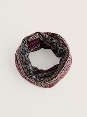 Seasalt Cornwall Purple Falling Light Snood Scarves - Image 4 of 5