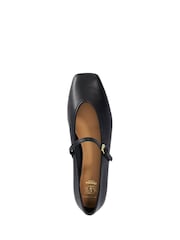 Dune London Black Wide Fit Hearthrob Ballet Suede Shoes - Image 4 of 5
