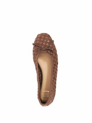 Dune London Brown Wf Heat Ballet Pumps - Image 5 of 6