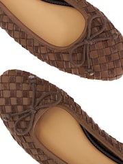 Dune London Brown Wf Heat Ballet Pumps - Image 6 of 6
