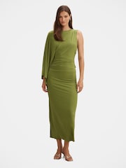 Forever New Green Fleur Cape Shoulder Maxi Dress - Image 1 of 4