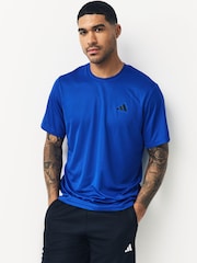 adidas Blue Train Essentials Training T-Shirt - Image 1 of 5