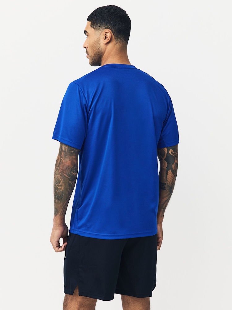أزرق - تي شيرت رياضي أساسي للتدريب من Adidas - Image 3 of 5