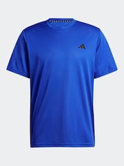 adidas Blue Train Essentials Training T-Shirt - Image 5 of 5