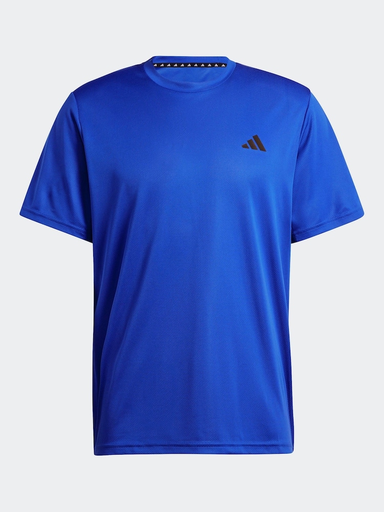 adidas Blue Train Essentials Training T-Shirt - Image 5 of 5
