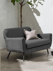 MADE.COM Dark Grey Jonah Garden 2 Seater Sofa Polyrattan - Image 1 of 4