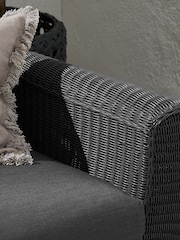 MADE.COM Dark Grey Jonah Garden 2 Seater Sofa Polyrattan - Image 2 of 4