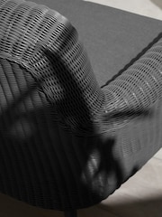 MADE.COM Dark Grey Jonah Garden 2 Seater Sofa Polyrattan - Image 3 of 4