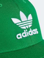 adidas Originals Bright Green Trefoil 100% Cotton Baseball Cap - Image 3 of 4