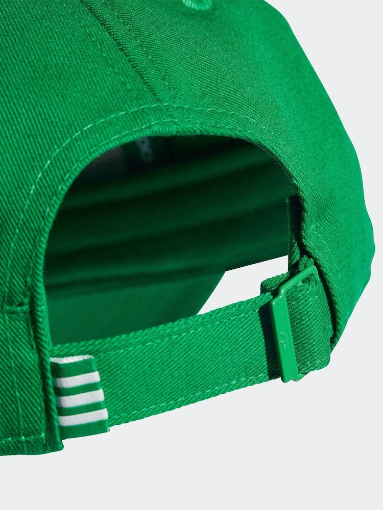 adidas Originals Bright Green Trefoil 100% Cotton Baseball Cap - Image 4 of 4