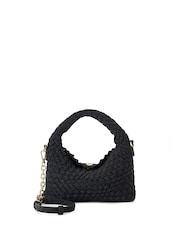 Dune London Black Dinky deliberate Mini Woven Slouch Bag - Image 1 of 4