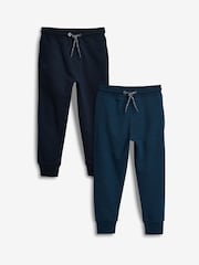 Blue/Navy Slim Fit Joggers 2 Pack (3-16yrs) - Image 1 of 4