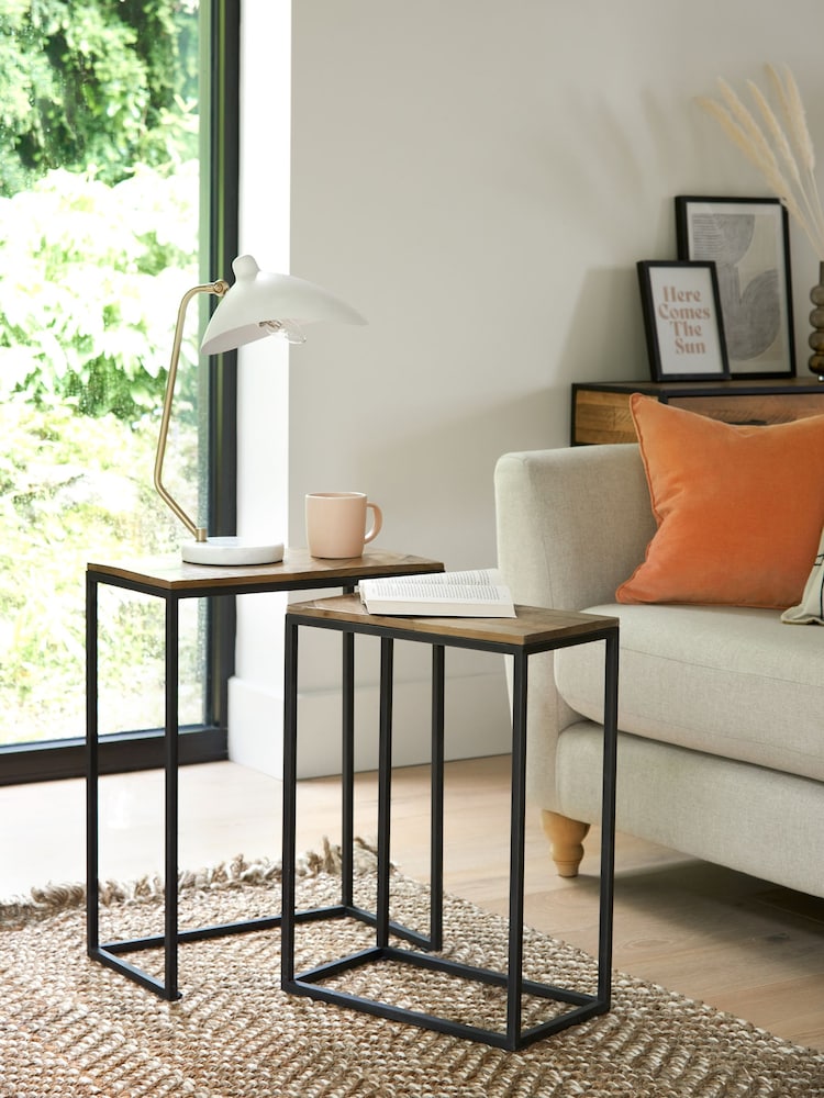 Natural Jefferson Pine Nest Of Tables - Image 1 of 7