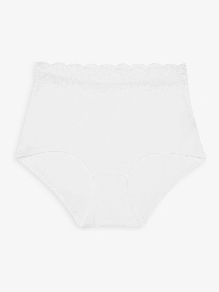 White/Black/Grey Full Brief Lace Knickers 4 Pack - Image 9 of 9 White/Black/Grey Full Brief Lace Knickers 4 Pack - Image 9 of 9