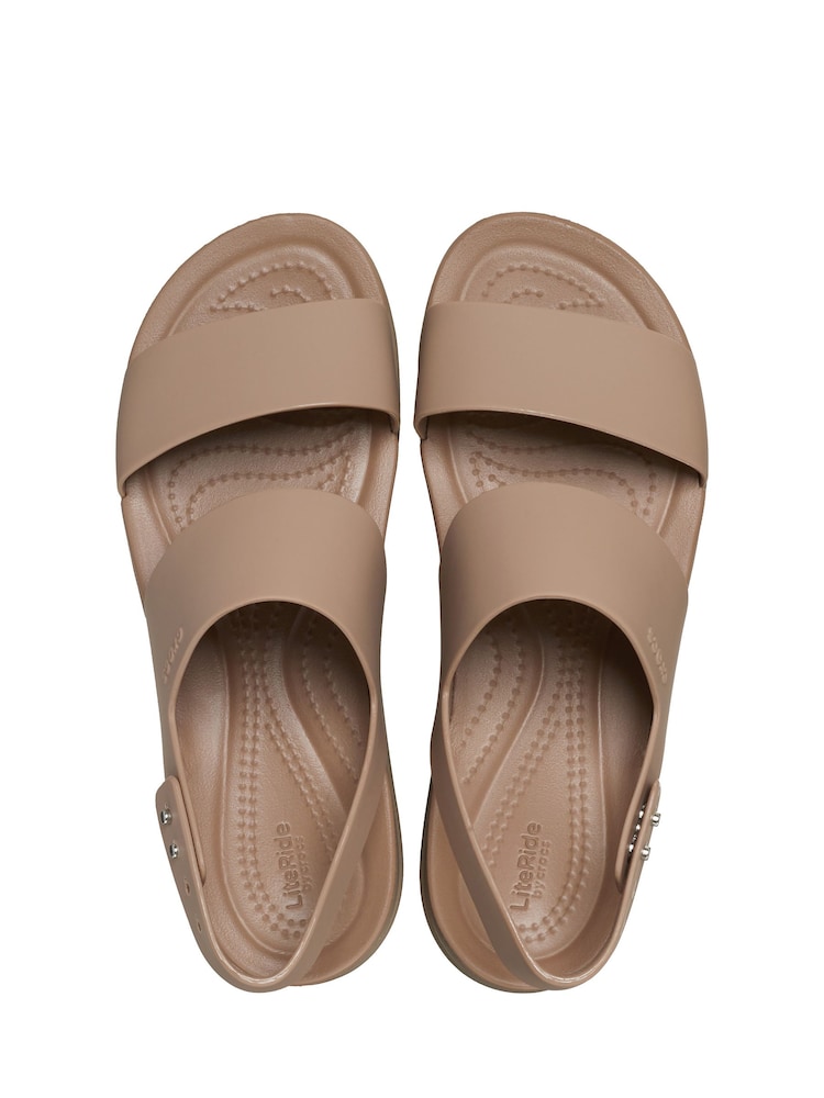 Crocs Brown Brooklyn Low Wedge Sandals - Image 6 of 6