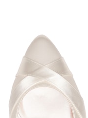 Rainbow Club Cream Bridal Lexi Wide Fit Satin Wedding Court Shoes - Image 4 of 4