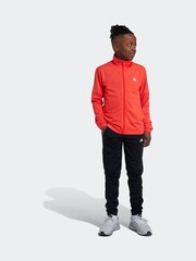 adidas Red/Black Essentials Big Logo Tracksuit - Image 3 of 8
