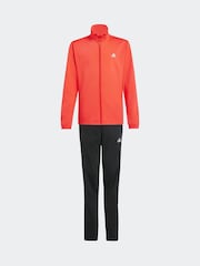 adidas Red/Black Essentials Big Logo Tracksuit - Image 6 of 8