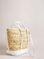 Ted Baker Natural Ivees Basket Weave Tote - Image 2 of 5