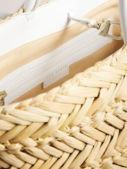 Ted Baker Natural Ivees Basket Weave Tote - Image 3 of 5