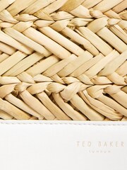 Ted Baker Natural Ivees Basket Weave Tote - Image 4 of 5