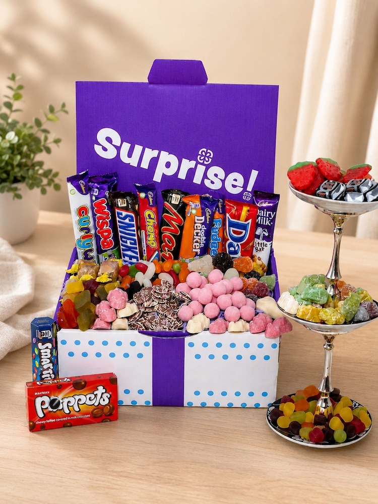 Funky Hampers Sweet & Chocolate Tuck Box - Image 1 of 3 Funky Hampers Sweet & Chocolate Tuck Box - Image 1 of 3