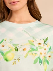 Bath & Body Works Green Check Print Oversized Nightie - Image 4 of 8