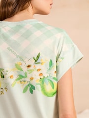 Bath & Body Works Green Check Print Oversized Nightie - Image 5 of 8