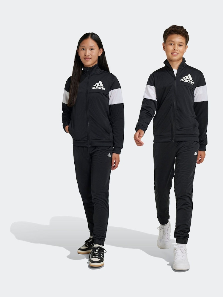 adidas Black Colourblock Tracksuit - Image 1 of 7