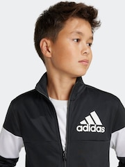 adidas Black Colourblock Tracksuit - Image 4 of 7