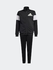 adidas Black Colourblock Tracksuit - Image 6 of 7