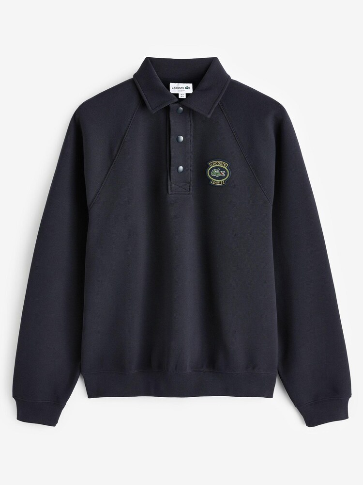 Lacoste Relaxed Fit Jersey Rugby Sweatshirt - Image 5 of 5 Lacoste Relaxed Fit Jersey Rugby Sweatshirt - Image 5 of 5