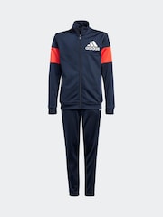 adidas Dark Black Colourblock Tracksuit - Image 6 of 8