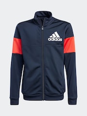 adidas Dark Black Colourblock Tracksuit - Image 7 of 8