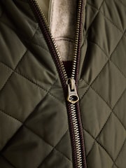 Joules Maynard Green Diamond Quilted Gilet - Image 5 of 7