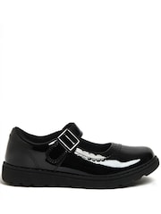 Harry Bear Black Patent Rainbow Girls School Shoes - Image 1 of 5